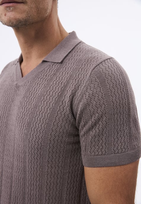 Polo Shirt Short Sleeve 100% Cotton Knitted Jersey - Image 3