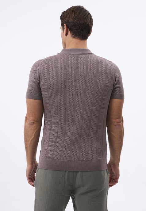 Polo Shirt Short Sleeve 100% Cotton Knitted Jersey - Image 4