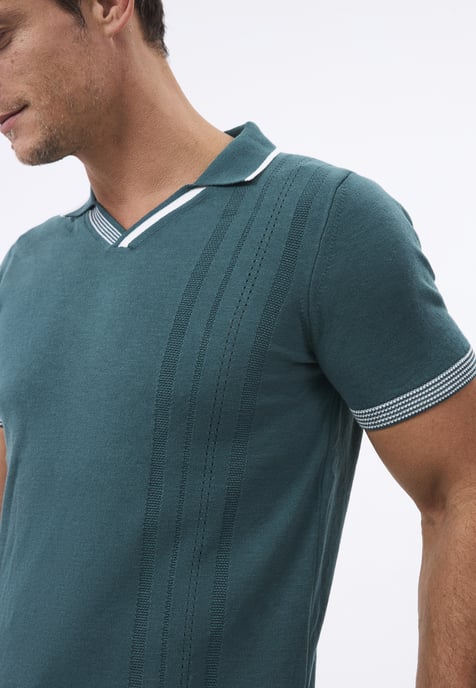 Polo Shirt Short Sleeve Knitted Jersey - Image 4