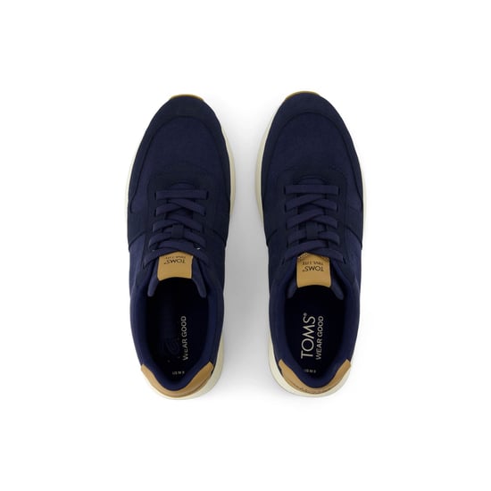 TOMS TRVL LITE Retro Leren Heren Sneakers in Marineblauw - Image 4