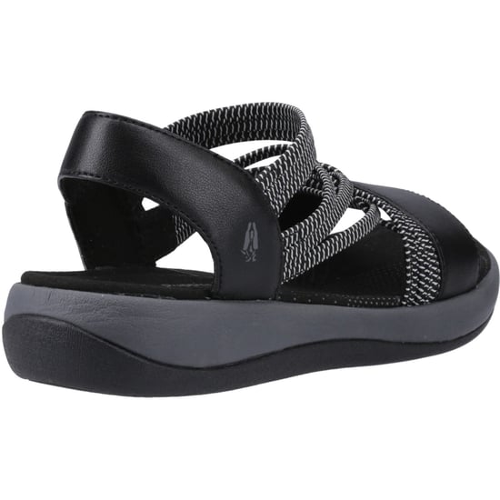 Hush Puppies Susanna Läder Dam Svarta Sandaler - Image 2