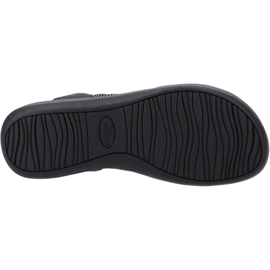 Hush Puppies Susanna Läder Dam Svarta Sandaler - Image 3
