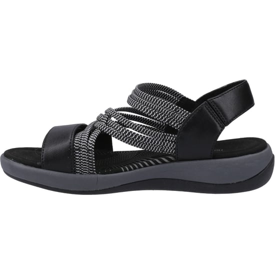 Hush Puppies Susanna Läder Dam Svarta Sandaler - Image 4