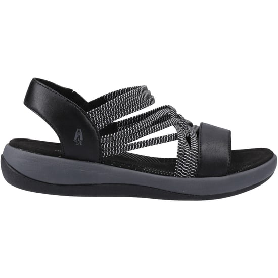 Hush Puppies Susanna Läder Dam Svarta Sandaler - Image 5