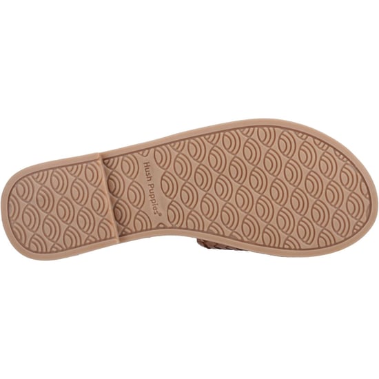 Hush Puppies Hetty Slide Leather Women's Tan Sandals - Image 3