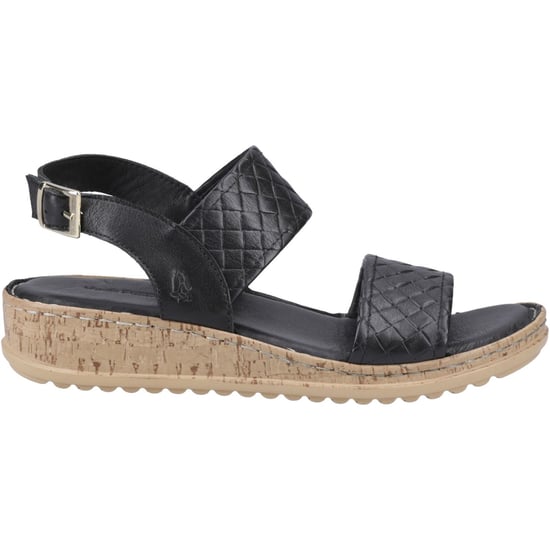 Hush Puppies Ebony Woven Leather Women's Black Sandals - Image 5