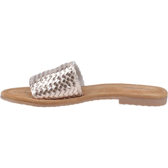Hush Puppies Hetty Slide Leer Dames Bronzen Sandalen - Image 4