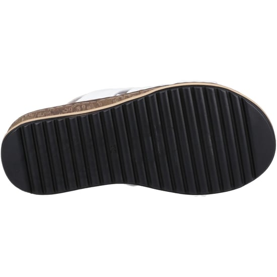 Hush Puppies Eden Wide Fit Leather Women's White Sandals - Image 3