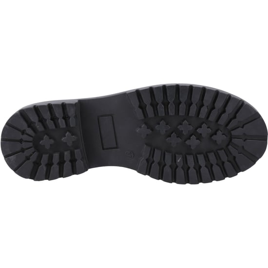 Hush Puppies Aubrey läder svarta derby skor för flickor - Image 3