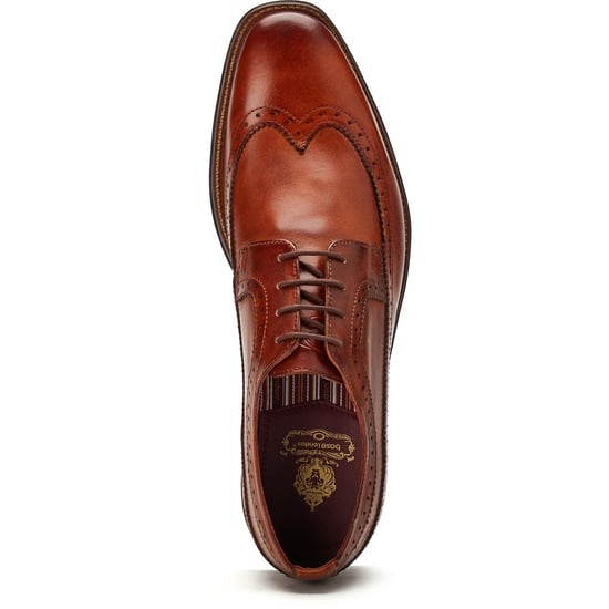 Base London Havisham Leather Men's Tan Derby Shoes - Image 3