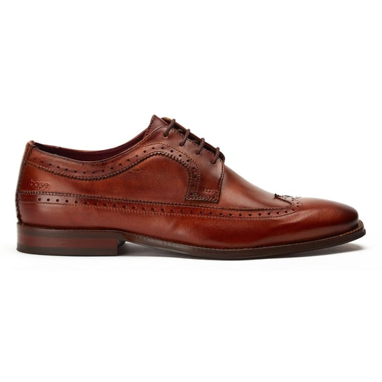 Base London Havisham Leather Men's Tan Derby Shoes - Image 4