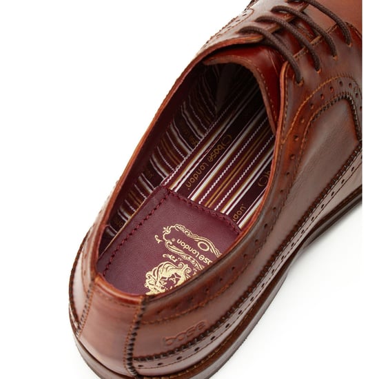 Base London Havisham Leather Men's Tan Derby Shoes - Image 5