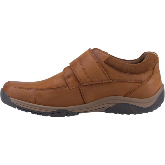 Hush Puppies Douglas läder herr tan nubuck moccassins skor - Image 4