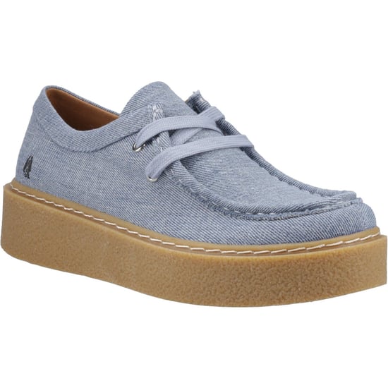 Hush Puppies Bridie Textiel Dames Denim Moccasins Schoenen - Image 1