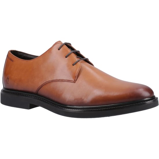 Hush Puppies Kye Leather Men's Tan Lace-Up Shoes - Image 1