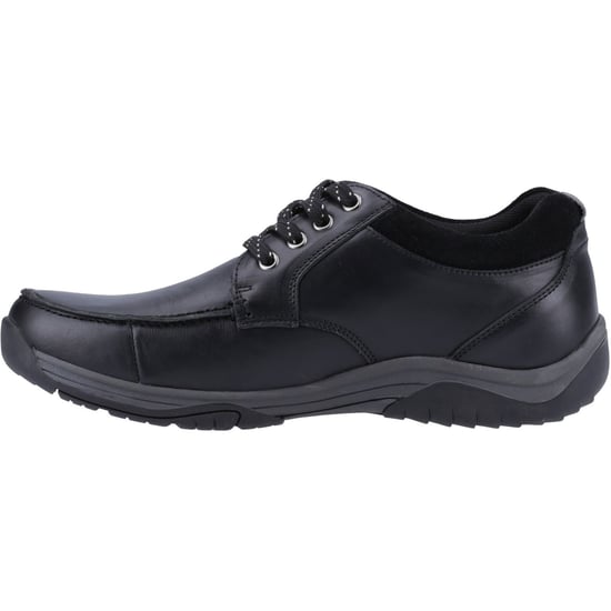 Hush Puppies Derek Leren Mannen Zwarte Veterschoenen - Image 4