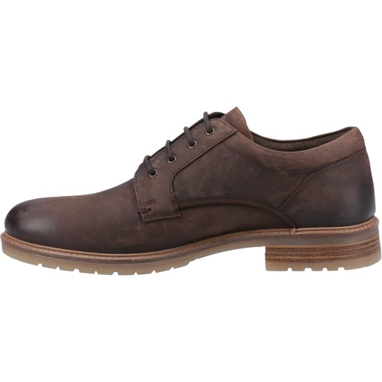 Hush Puppies Richie Leren Heren Bruine Veterschoenen - Image 4