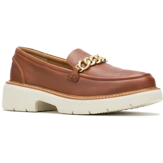 Hush Puppies Jodie Leren Dames Cognac Instappers - Image 1