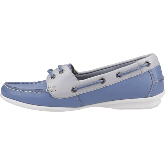 Hush Puppies Irene Leather Women's Blue Boat Shoes - Image 4