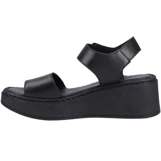 Hush Puppies Beatrix Wedge Dames Zwarte Sleehakken Van Leer - Image 4