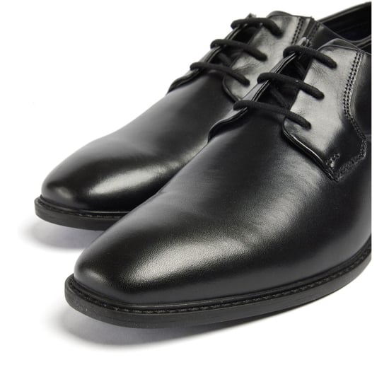 Pod Smyth Leren Heren Zwarte Veterschoenen - Image 5