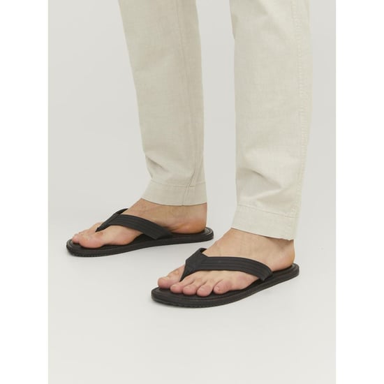 Jack & Jones Washton Läder Herr Anthracite Flip Flops - Image 6