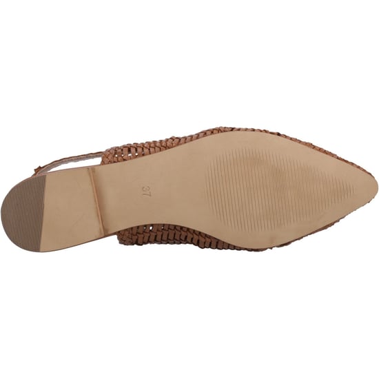 Hush Puppies Dalia Woven Leather Women's Tan Flats - Image 3