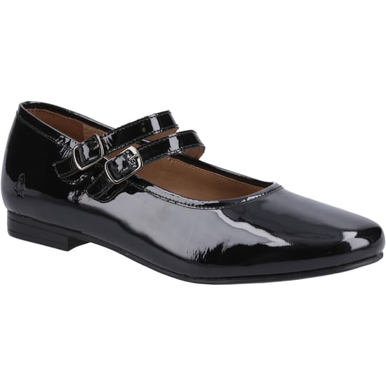 Hush Puppies Nancy Mary Jane Leren Dames Zwarte Ballerina's - Image 1
