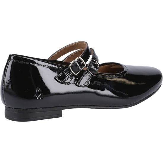 Hush Puppies Nancy Mary Jane Leren Dames Zwarte Ballerina's - Image 2