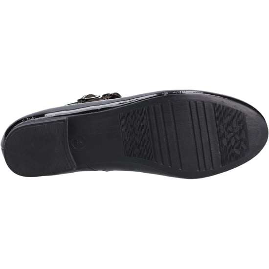 Hush Puppies Nancy Mary Jane Leren Dames Zwarte Ballerina's - Image 3