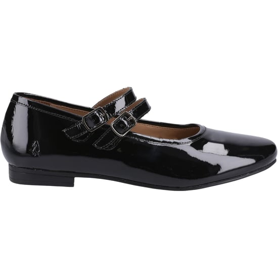 Hush Puppies Nancy Mary Jane Leren Dames Zwarte Ballerina's - Image 5