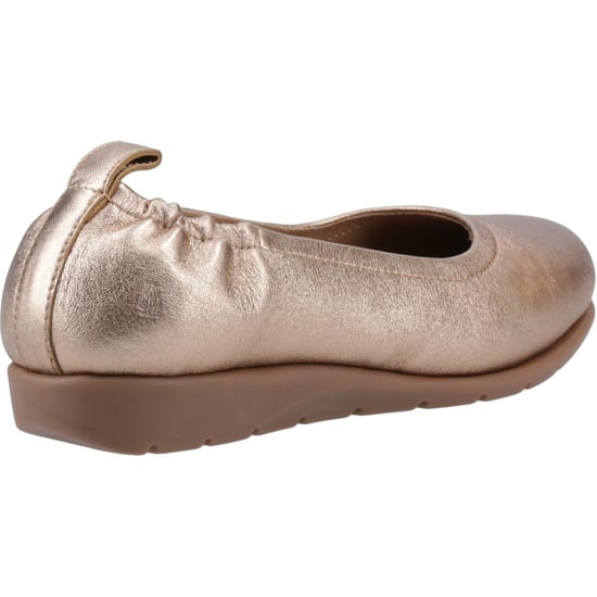 Hush Puppies Skylar Leer Dames Gouden Ballerina's - Image 2