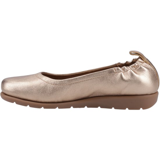 Hush Puppies Skylar Leer Dames Gouden Ballerina's - Image 4