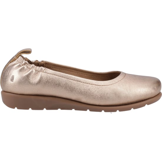 Hush Puppies Skylar Leer Dames Gouden Ballerina's - Image 5