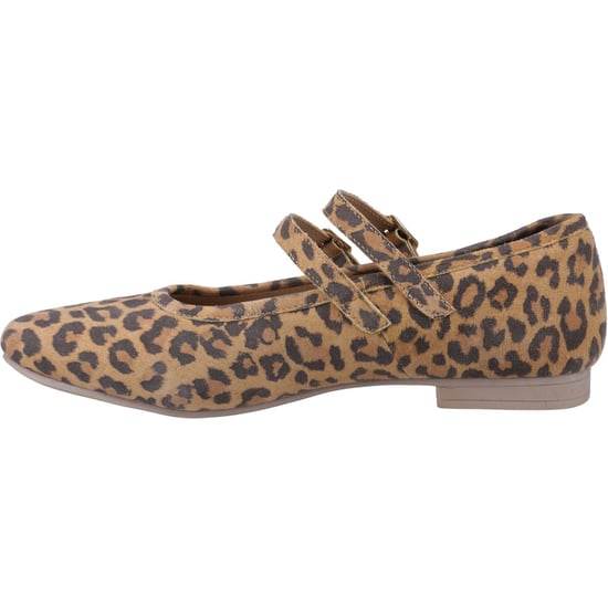 Hush Puppies Nancy Mary Jane Leather Women's Leopard Flats - Image 4