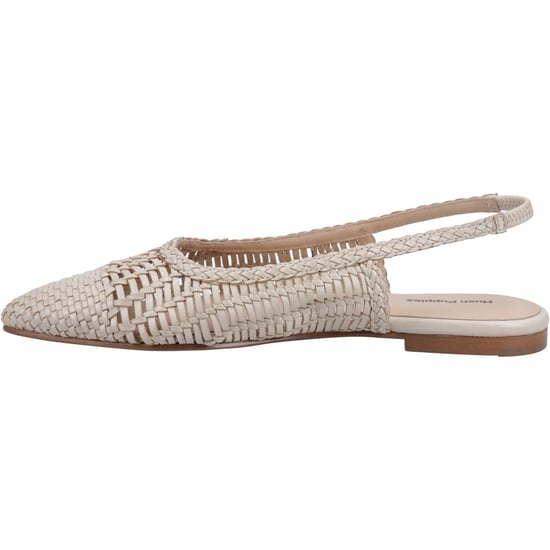 Hush Puppies Dalia Woven Leather Women's Cream Flats - Image 4