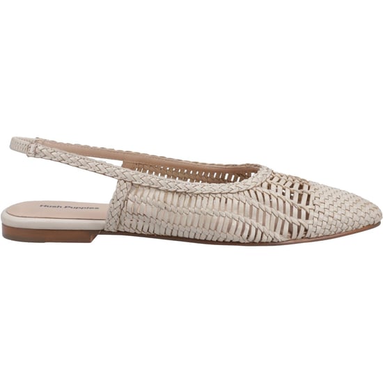 Hush Puppies Dalia Woven Leather Women's Cream Flats - Image 5