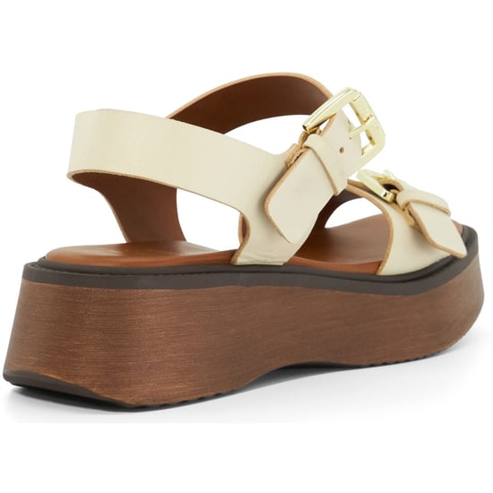 Dune Luno Leather Women's Ecru Sandals - Image 2