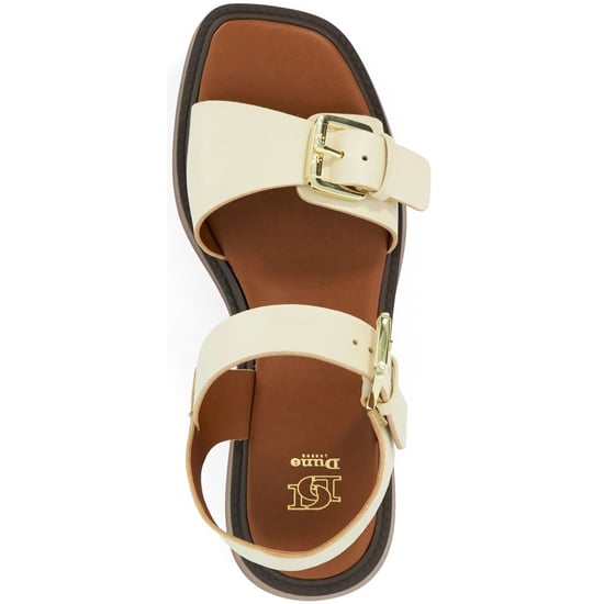 Dune Luno Leather Women's Ecru Sandals - Image 3