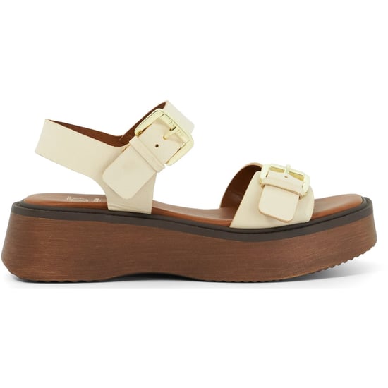Dune Luno Leather Women's Ecru Sandals - Image 4