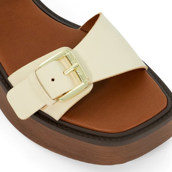 Dune Luno Leather Women's Ecru Sandals - Image 5