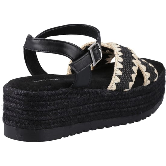 Hush Puppies Jemma Espadrille Polyurethaan Dames Zwarte Sandalen - Image 2