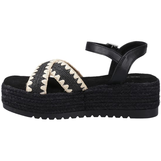 Hush Puppies Jemma Espadrille Polyurethaan Dames Zwarte Sandalen - Image 4