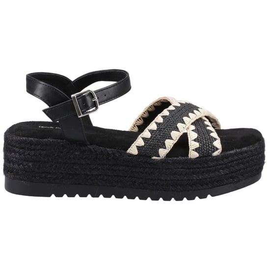 Hush Puppies Jemma Espadrille Polyurethaan Dames Zwarte Sandalen - Image 5