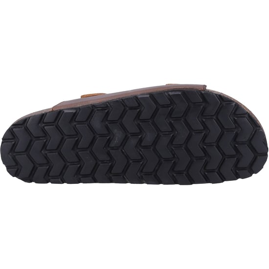 Hush Puppies Nash Slider Leather Men's Brown Sandals - Image 3