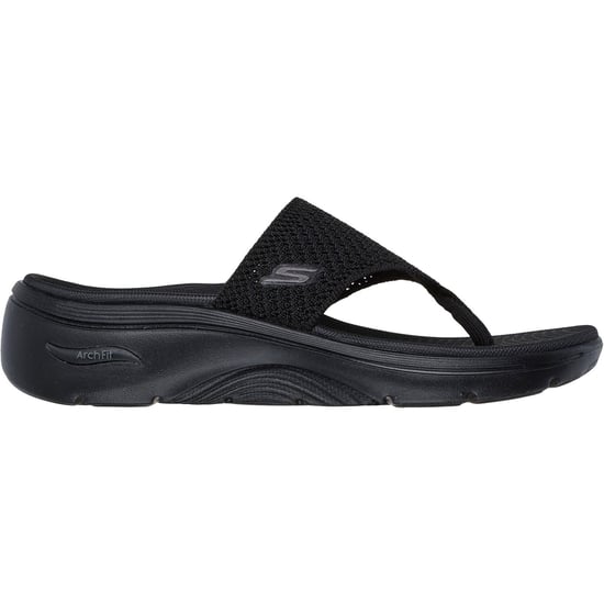Skechers Go Walk Arch Fit 2.0 Polyester Dames Zwarte Sandalen - Image 5