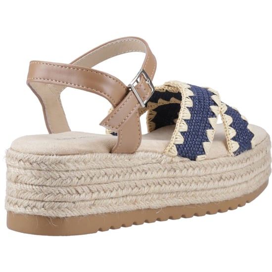 Hush Puppies Jemma Espadrille Polyurethaan Dames Marineblauwe Sandalen - Image 2
