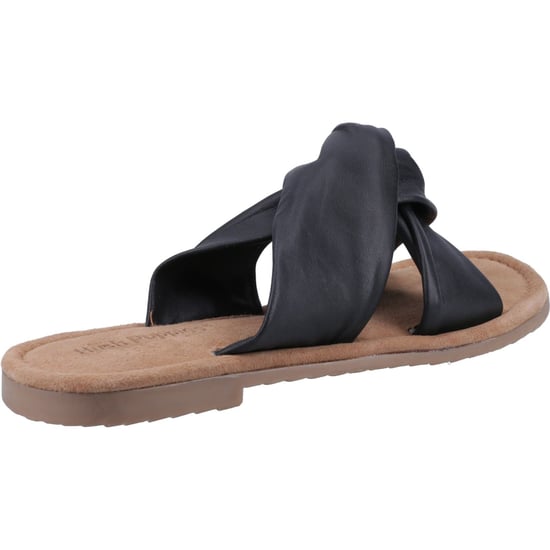 Hush Puppies Amy Brede Pasvorm Lederen Dames Zwarte Sandalen - Image 2