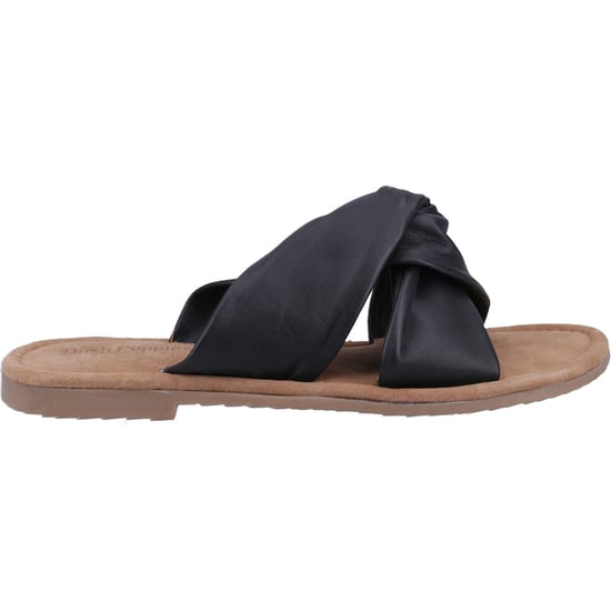 Hush Puppies Amy Brede Pasvorm Lederen Dames Zwarte Sandalen - Image 4