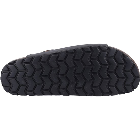 Hush Puppies Nash Slider Leren Heren Sandalen Zwart - Image 3